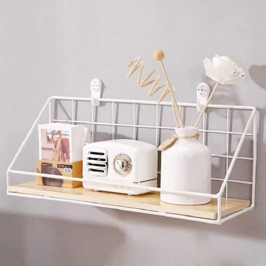 Dream Enterprises 1Pcs Punch-Free Storage Rack Wall Shelf Bathroom Accessories Rack