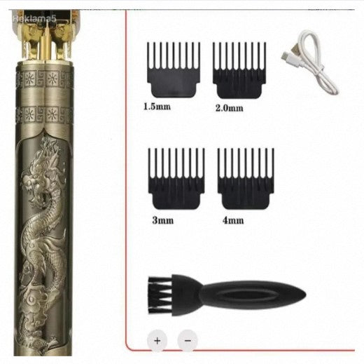 Vintage T9 Metal Rechargeable Electric Hair trimmer