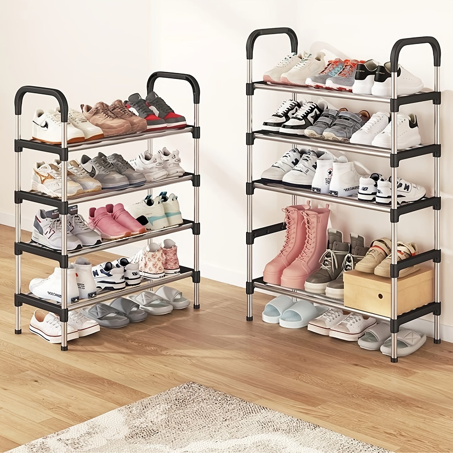 Multipurpose Premium Design Shoe Rack | Non-Breakable Floor Standing Shoes Organizer