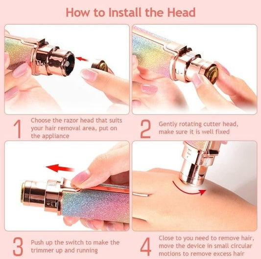 Original Facial Hair Remover Machine – High Quality Rechargeable Eyebrow