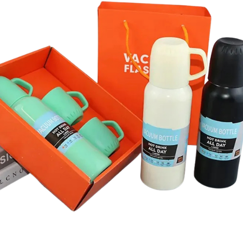 Vacuum Flask Insulated Mug, Double Wall Vaccum Flask Set Thermos