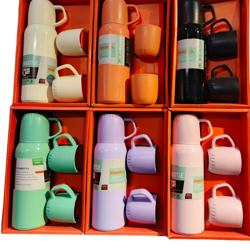 Vacuum Flask Insulated Mug, Double Wall Vaccum Flask Set Thermos