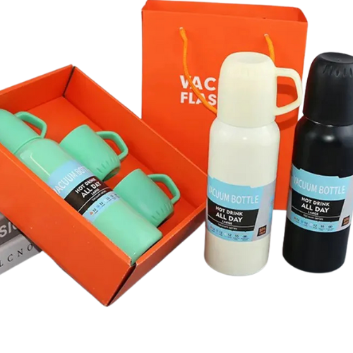 Vacuum Flask Insulated Mug, Double Wall Vaccum Flask Set Thermos