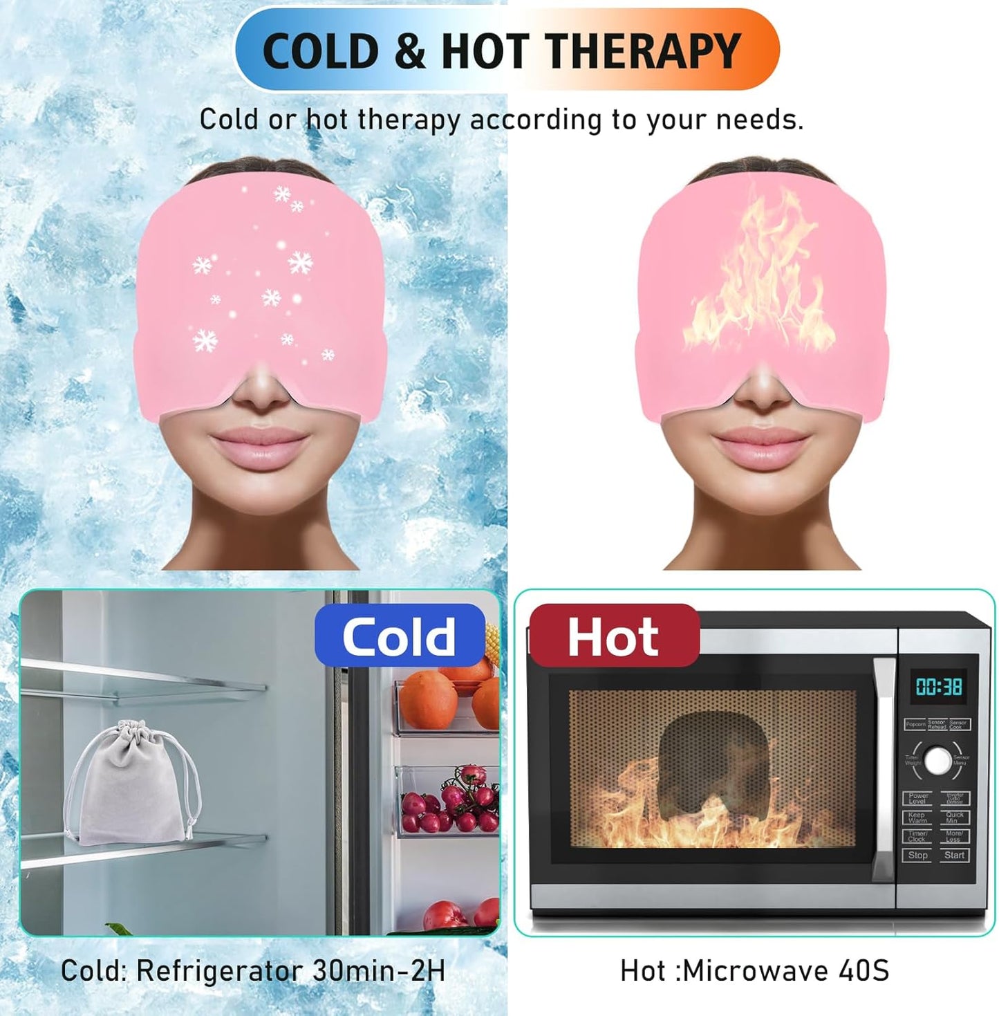 Migraine Relief Hat headache hat Gel